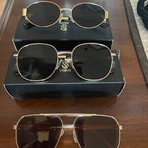 Trendy Sunglasses - Sojos - 3 Pairs - Gold